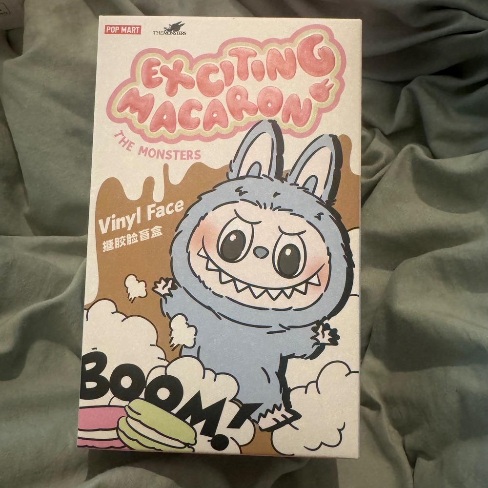 AUTHENTIC POP MART Labubu EXCITING MACARON Figure MONSTERS Confirmed, TOFFEE NIB